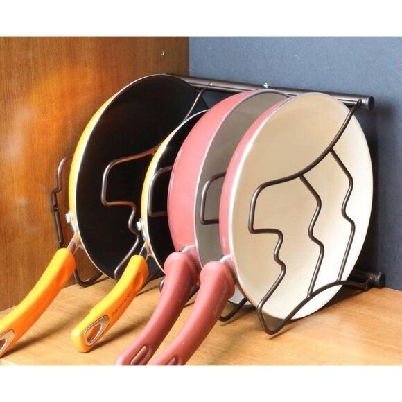 Kitchen Counter and Cabinet Pan Organizer Rack - Picture 4 of 7